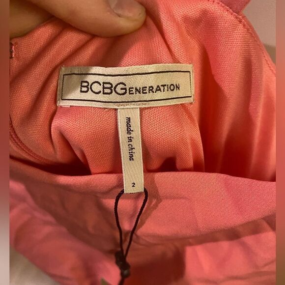 BCBGENERATION Mini Ruffle  Dress In Pink NWT - Picture 7 of 7